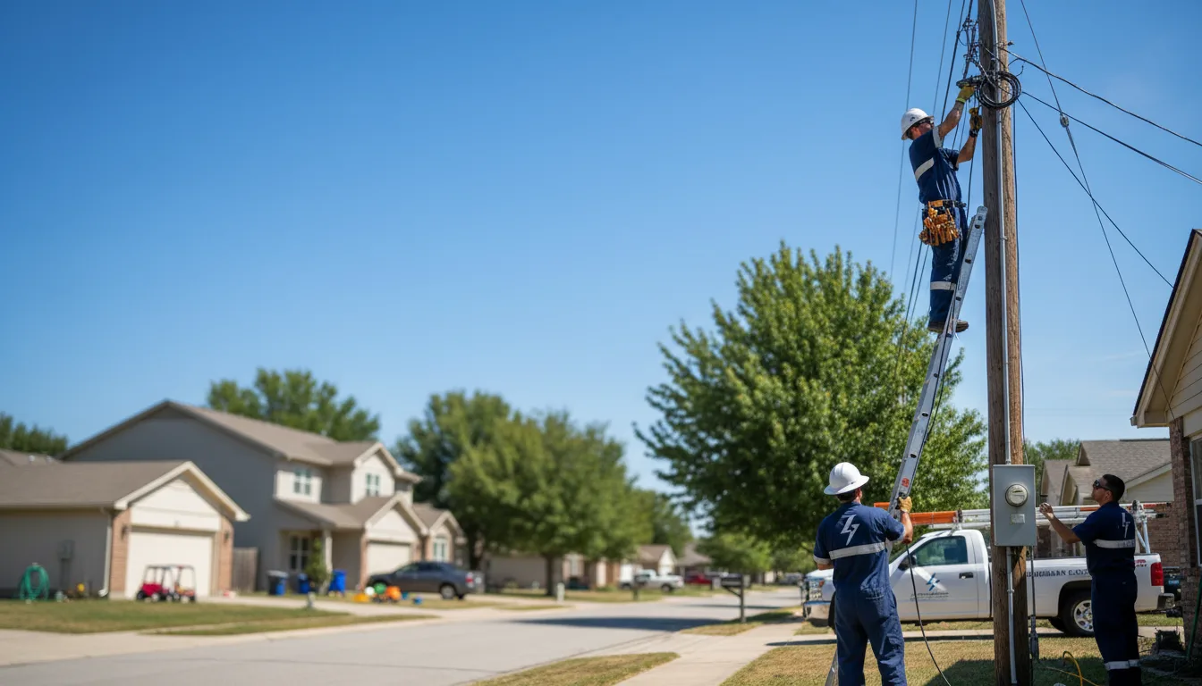 Residential electrician providing installation services in Waban, MA